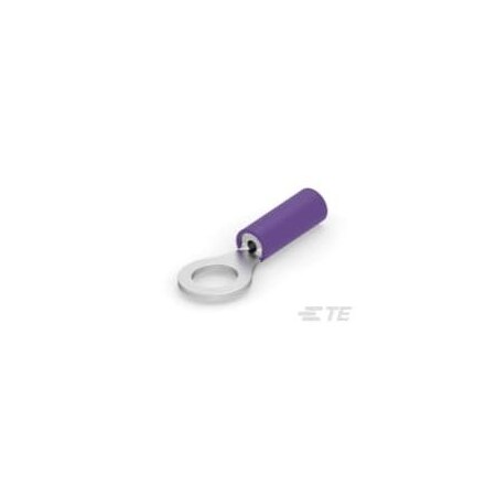 Te Connectivity Ring Terminal, M5 Stud Size, 300 V, Nylon Insulated, Purple 152891